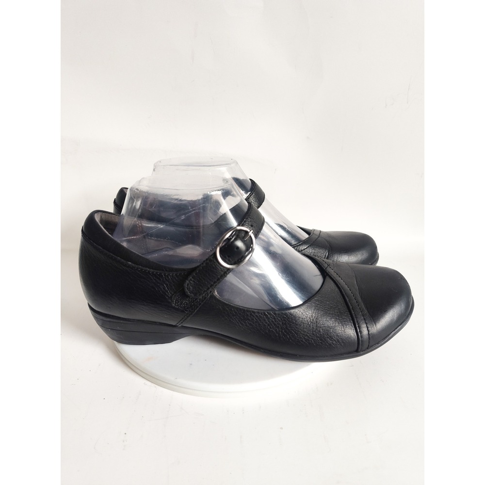 Dansko Mary Jane Flats 8 38 Fawna Leather Buckle Comfort Professional Shoe